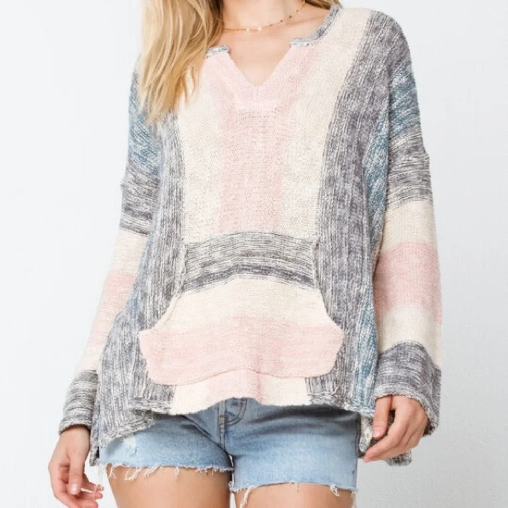 🔆RIP CURL🔆 MONTAUK SWEATER PONCHO - Picture 8 of 11